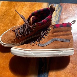 Vans Scotchgard Suede Sk8-hi Brown Tan Shoes